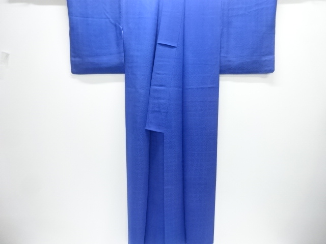  抽象模様織出し一ツ紋色無地着物